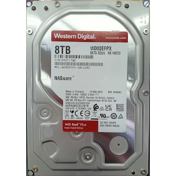 Imagen 2 de Western Digital 8TB WD Red Plus NAS Disco Duro Interno HDD - 3.5" - WD80EFPX