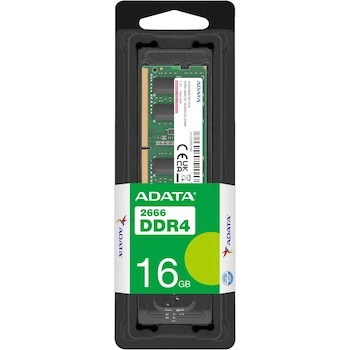 Imagen de referencia para ADATA Memoria RAM Premier DDR4 SODIMM 16GB 2666MHz CL19 PC4-21300 260-Pin Modelo AD4S266616G19-SGN