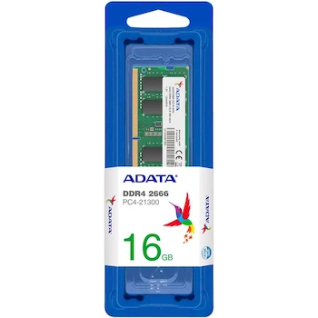 Imagen 2 de ADATA Memoria RAM Premier DDR4 SODIMM 16GB 2666MHz CL19 PC4-21300 260-Pin Modelo AD4S266616G19-SGN