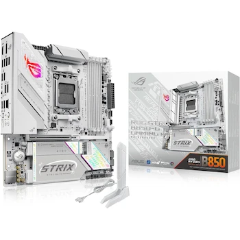 Imagen de referencia para ASUS ROG Strix B850-G Gaming WiFi Placa Base mATX AMD AM5 B850 DDR5 Blanco Serie ROG Strix