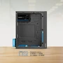 Miniatura de Acteck Doom Ultra Mesh GI750M Gabinete Mini Torre Negro Compatible con M-ATX