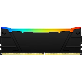 Imagen 2 de Kingston Fury Renegade Black RGB DDR4, Memoria Gamer para PC, Capacidad: 16GB, Factor de Forma: DIMM 288-Pin, Color: Negro/RGB, KF432C16RB12A/16
