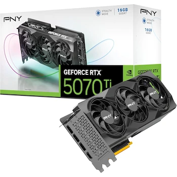 Imagen de referencia para PNY GeForce RTX 5070 Ti Tarjeta Gráfica Triple Ventilador 16GB DLSS4