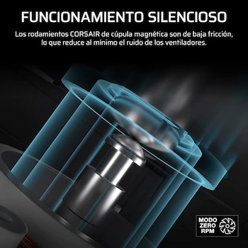 Imagen 5 de Corsair Nautilus 240 RS Refrigeración Líquida de CPU – 240mm AIO – Intel LGA 1851/1700, AMD AM5/AM4 – 2X RS120 Ventiladores Incluidos – Negro