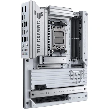 Imagen 3 de ASUS TUF Gaming B850-BTF WiFi W Blanca AMD B850 ATX Placa Base Socket AM5, Diseño de Conector Oculto, Soporte hasta 256GB DDR5, 3 Ranuras M.2, 4 Puertos SATA