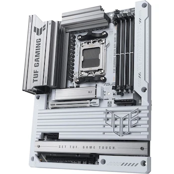 Imagen 4 de ASUS TUF Gaming B850-BTF WiFi W Blanca AMD B850 ATX Placa Base Socket AM5, Diseño de Conector Oculto, Soporte hasta 256GB DDR5, 3 Ranuras M.2, 4 Puertos SATA