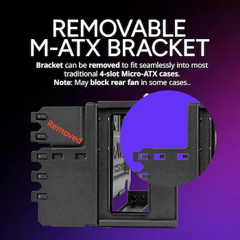 Imagen 4 de Cooler Master MasterAccessory Kit de Soporte Vertical para Tarjetas GPU V3 Negro/Gris, Cable Riser PCI-E 4.0 x16 de 165 mm, Compatible con PCIe 3.0, Modelo MCA-U000R-KFVK03, Dimensiones 249 x 148.1 x 141.8 mm