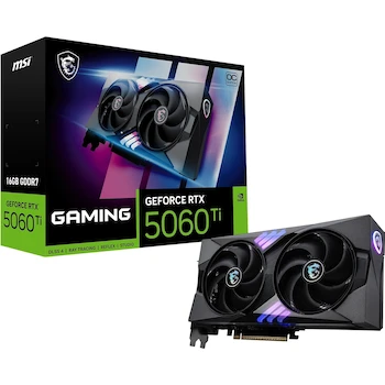 Imagen de referencia para MSI GeForce RTX 5060 Ti 16G GAMING OC Tarjeta Gráfica NVIDIA 16GB GDDR7 Blackwell Architecture Black