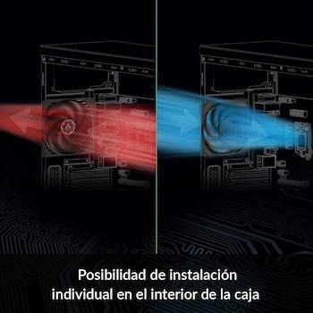 Imagen 5 de ARCTIC P12 Pack de 5 Ventiladores de Caja 120 mm Negro