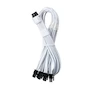Miniatura de CableMod E-Series Pro ModMesh 12V-2x6 12VHPWR StealthSense Cable PCIe para EVGA G/G+ / P/P+ / T, Blanco, 16 pines a cuádruple 8 pines, 60 cm
