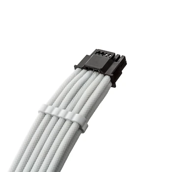 Imagen 2 de CableMod E-Series Pro ModMesh 12V-2x6 12VHPWR StealthSense Cable PCIe para EVGA G/G+ / P/P+ / T, Blanco, 16 pines a cuádruple 8 pines, 60 cm