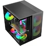 Miniatura de XZEAL Gabinete Gamer Cubo XZGAMC1B Micro ATX Mini ITX ARGB Negro Vidrio Templado Templado (198 caracteres)