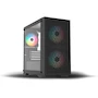 Miniatura de Gabinete Gamer Balam Rush Carbono Aircool 4000A Mini Torre Micro-ATX Mini-ITX Negro