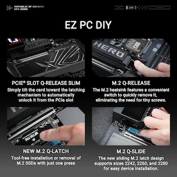 Imagen 5 de ASUS ROG Maximus Z890 Hero Tarjeta Madre ATX Negra LGA1851 para Intel Core Ultra Serie 2 DDR5