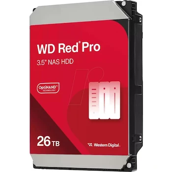 Imagen alusiva al producto Western Digital 26TB WD Red Pro NAS Disco Duro Interno HDD, 3.5", Modelo WD260KFGX, ASIN B0DYQH1N48