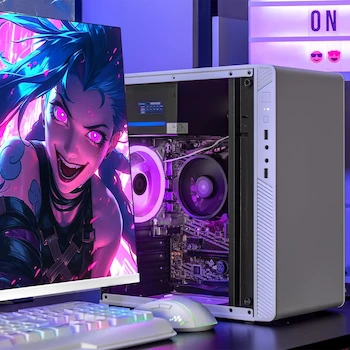 Imagen 4 de XTREME PC GAMING Computadora Escritorio Blanca AMD Ryzen 5 3400G Radeon Vega 11 16GB RAM SSD 500GB WiFi Windows 10