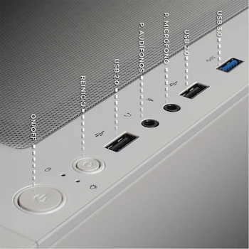 Imagen 3 de XTREME PC GAMING PC Gamer AMD Radeon RX 9060 Ryzen 7 5700X 32GB SSD 1TB Sistema Liquido WiFi BT W10 White Gaming competitivo y Streaming