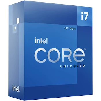 Imagen alusiva al producto Intel Core i7-12700K Desktop Processor, 12th Gen Alder Lake Series, LGA 1700 Socket, 12 Cores (8 Performance + 4 Efficient), 20 Threads, 25MB Smart Cache, 125W Base Power, Model BX8071512700K