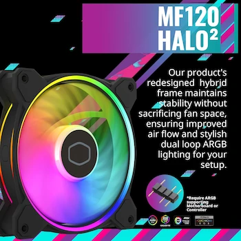 Imagen 3 de Cooler Master Hyper 212 Halo Black CPU Air Cooler, MF120 Halo² Fan, Aluminio Negro, 120mm, Modelo RR-S4KK-20PA-R1, Altura 154mm