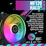 Miniatura de Cooler Master Hyper 212 Halo Black CPU Air Cooler, MF120 Halo² Fan, Aluminio Negro, 120mm, Modelo RR-S4KK-20PA-R1, Altura 154mm
