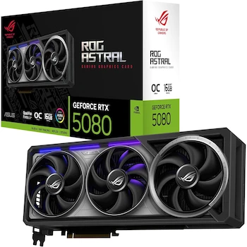 Imagen de referencia para ASUS ROG Astral GeForce RTX 5080 16GB GDDR7 OC Edition - Tarjeta gráfica para Videojuegos