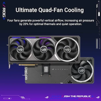 Imagen 2 de ASUS ROG Astral GeForce RTX 5080 16GB GDDR7 OC Edition - Tarjeta gráfica para Videojuegos