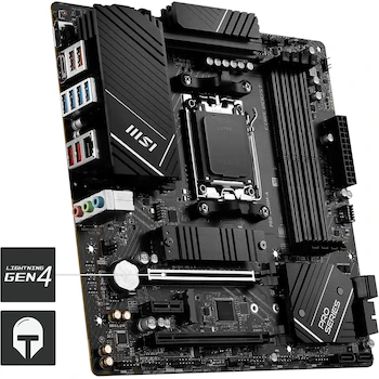 Imagen 5 de MSI PRO B650M-A WiFi V1 Placa Base Motherboard Micro-ATX AM5 DDR5 PRO Series AMD Ryzen 9000 8000 7000 Series