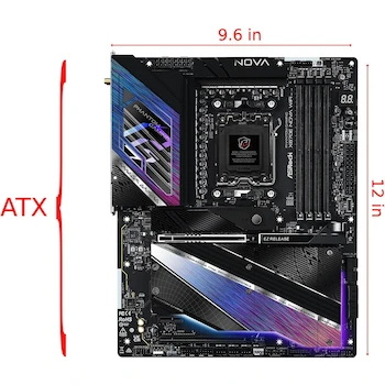 Imagen 2 de ASRock Phantom Gaming X870E Nova WiFi ATX Placa Base Motherboard - Socket AM5 - AMD X870E Chipset - DDR5 Hasta 8200MHz 256GB - Negro