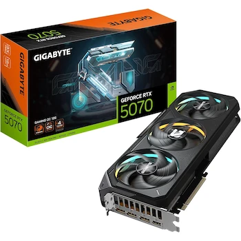 Imagen de referencia para GIGABYTE Tarjeta Gráfica GeForce RTX 5070 Gaming OC 12G Negra, 12GB GDDR7, Modelo GV-N5070GAMING OC-12GD
