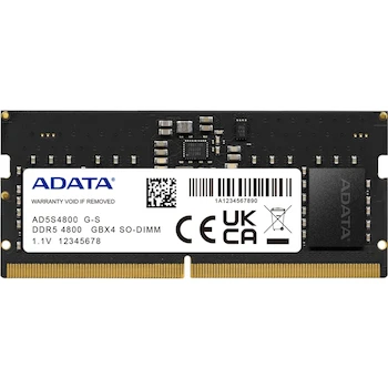 Imagen alusiva al producto ADATA Premier Memoria DDR5 32GB 4800MHz SODIMM (AD5S480032G-S) - Negro