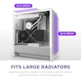 Miniatura de NZXT H5 Flow (2024) Gabinete Torre Mid-Tower Compact ATX Blanco con Cristal Templado y Panel Perforado