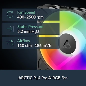 Imagen 3 de ARCTIC Liquid Freezer III Pro 420 A-RGB Negro - Enfriador de CPU AIO, Refrigeración por Agua con 3 Ventiladores de 140 mm, Radiador de 38 mm de Grosor, Compatible con AMD AM5/AM4 e Intel LGA1851/LGA1700