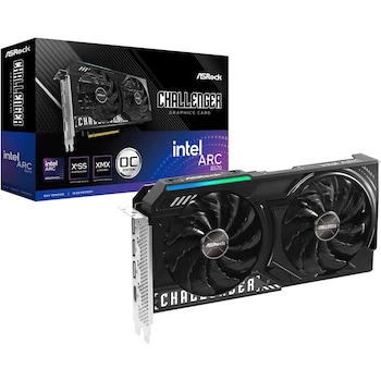 Imagen alusiva al producto ASRock Intel Arc B570 Challenger 10GB OC GDDR6 Black Dual Fan Graphics Card B570 CL 10GO