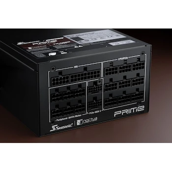 Imagen 5 de Seasonic Prime TX-1600 Noctua Edition Fuente de Alimentación ATX 3.1 Totalmente Modular 1600W Negro/Café