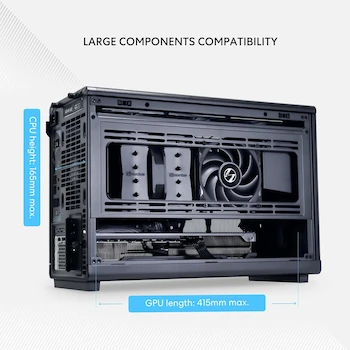 Imagen 5 de Lian Li A3-mATX Chasis Micro-ATX Mini Tower 26.3L Negro Colaboración DAN Cases