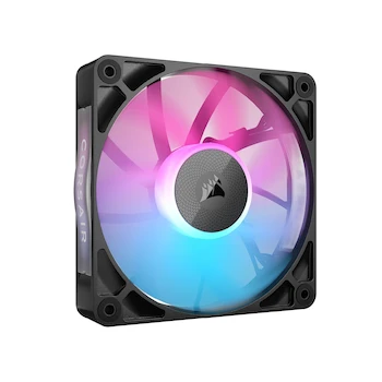 Imagen de referencia para CORSAIR iCUE Link RX120 RGB Ventilador PWM de 120 mm - Rodamiento de Cúpula Magnética - Ventilador Único - Negro