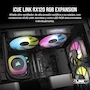 Miniatura de CORSAIR iCUE Link RX120 RGB Ventilador PWM de 120 mm - Rodamiento de Cúpula Magnética - Ventilador Único - Negro