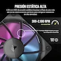 Miniatura de CORSAIR iCUE Link RX120 RGB Ventilador PWM de 120 mm - Rodamiento de Cúpula Magnética - Ventilador Único - Negro