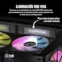 Miniatura de CORSAIR iCUE Link RX120 RGB Ventilador PWM de 120 mm - Rodamiento de Cúpula Magnética - Ventilador Único - Negro