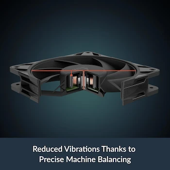 Imagen 4 de ARCTIC P12 Pro PST Paquete de 5 Ventiladores PWM de 120 mm con Divisor de Cable en Y Negro