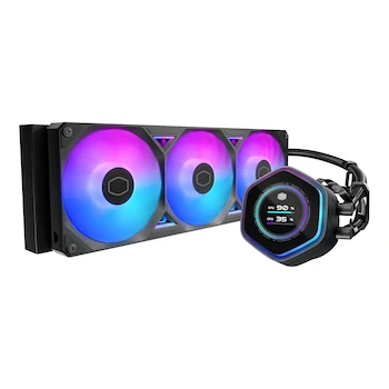 Imagen de referencia para Cooler Master Atmos II 360 Panel LCD Freeform 2.0 Enfriador Líquido CPU AIO 360mm Negro