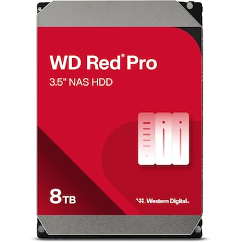 Imagen de referencia para Western Digital 8TB WD Red Pro NAS Disco Duro Interno HDD - 3.5" - WD8005FFBX