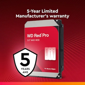 Imagen 4 de Western Digital 8TB WD Red Pro NAS Disco Duro Interno HDD - 3.5" - WD8005FFBX