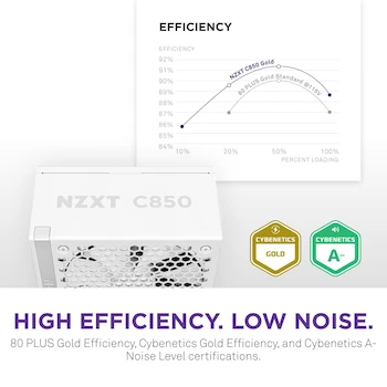 Imagen 5 de NZXT C850 Gold ATX 3.1 - Fuente de Alimentación Totalmente Modular - 850 Vatios - 80 Plus Gold - Conector 12V-2x6 - Color Negro