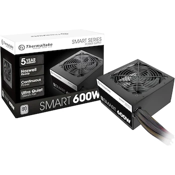 Imagen de referencia para Fuente de Poder Thermaltake Smart Series 600W ATX Blanco Modelo PS-SPD-0600NPCWUS-W