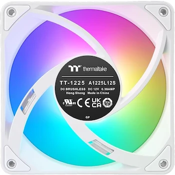 Imagen 4 de Thermaltake CT120 EX Reverse ARGB Sync PC Cooling Fan Snow Blanco 120mm 3 Fan Pack