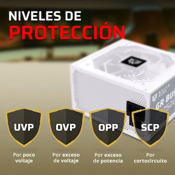 Imagen 3 de Fuente de Poder Balam Rush GR Burst GR750G ATX 750W Totalmente Modular Blanco