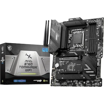 Imagen de referencia para MSI MAG B760 TOMAHAWK WIFI Placa Base Motherboard ATX Negra Intel LGA 1700 Serie MAG para 12ª/13ª/14ª Generación Procesadores DDR5 Wi-Fi 6E