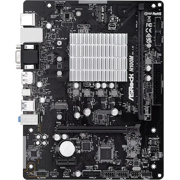Imagen 2 de ASRock N100M Micro ATX Motherboard - Intel Processor N100 (Alder Lake-N), Black, 1x DDR4 DIMM, Model N100M
