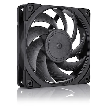 Imagen 2 de Noctua NF-A12x25 PWM chromax.black.swap Ventilador Premium para PC, 4 Pines PWM, 120mm, Negro, Edición chromax.black.swap con Pads Intercambiables